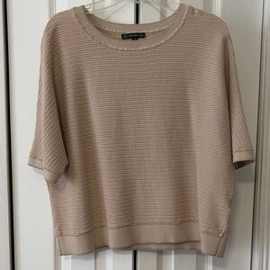 Adrianna Papell Beige Knit Top